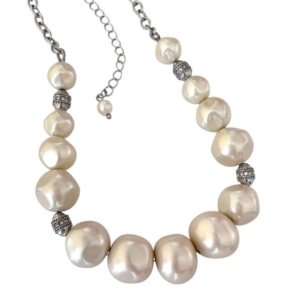 Lia Sophia Faux Baroque Pearl Necklace - Picture 4 of 4
